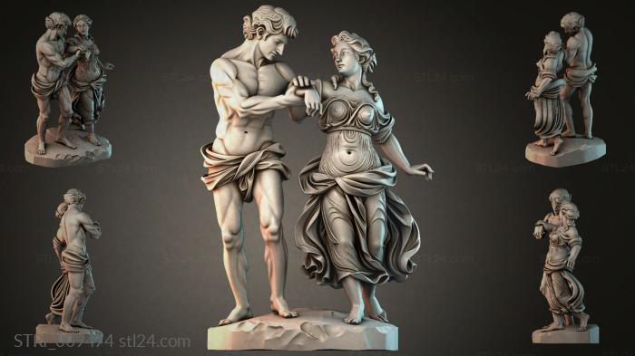 Статуэтки разные (STRI_009474) 3D модель для ЧПУ станка