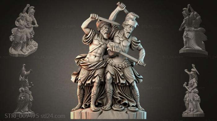 Статуэтки разные (STRI_009495) 3D модель для ЧПУ станка