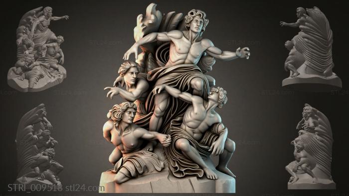 Статуэтки разные (STRI_009518) 3D модель для ЧПУ станка