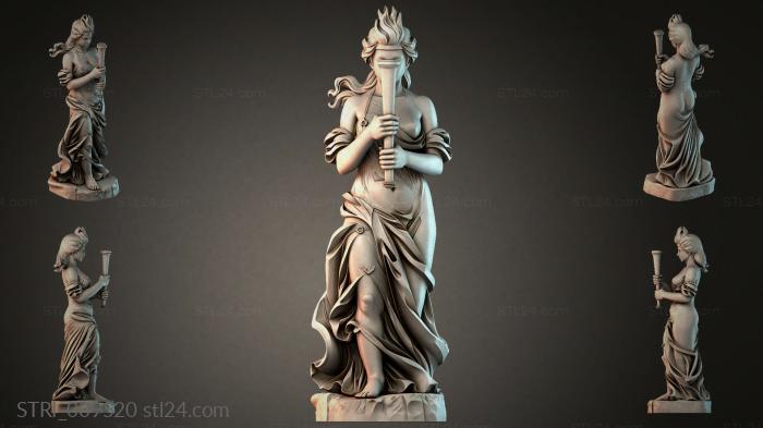 Статуэтки разные (STRI_009520) 3D модель для ЧПУ станка