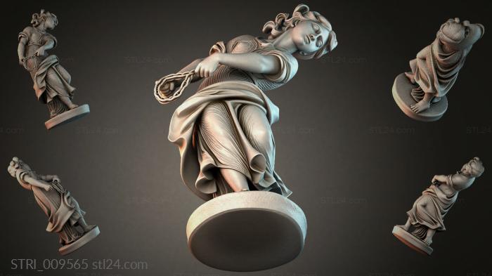 Статуэтки разные (STRI_009565) 3D модель для ЧПУ станка