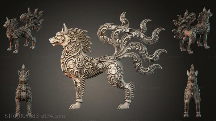 Статуэтки разные (STRI_009583) 3D модель для ЧПУ станка