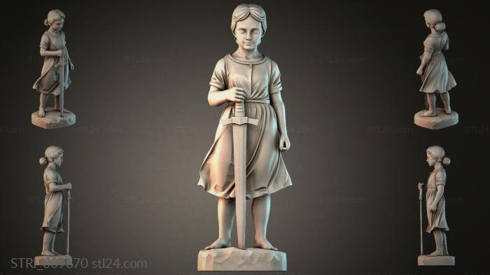 Статуэтки разные (STRI_009670) 3D модель для ЧПУ станка
