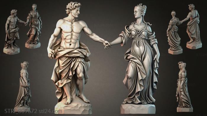 Статуэтки разные (STRI_009672) 3D модель для ЧПУ станка