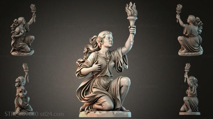 Статуэтки разные (STRI_009800) 3D модель для ЧПУ станка
