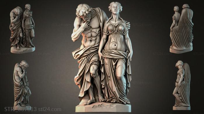 Статуэтки разные (STRI_009813) 3D модель для ЧПУ станка