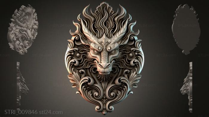 Статуэтки разные (STRI_009846) 3D модель для ЧПУ станка