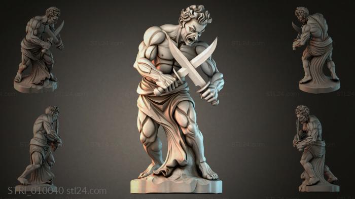 Статуэтки разные (STRI_010040) 3D модель для ЧПУ станка