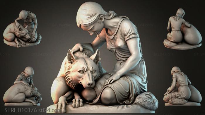Статуэтки разные (STRI_010176) 3D модель для ЧПУ станка