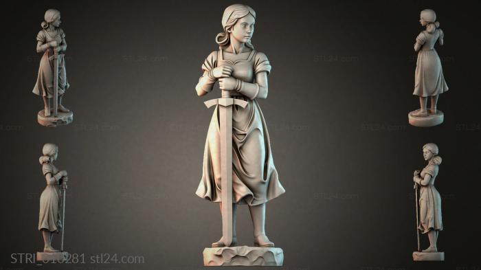 Статуэтки разные (STRI_010281) 3D модель для ЧПУ станка