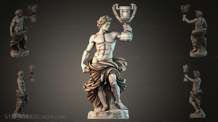 Статуэтки разные (STRI_010830) 3D модель для ЧПУ станка