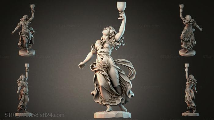 Статуэтки разные (STRI_010858) 3D модель для ЧПУ станка