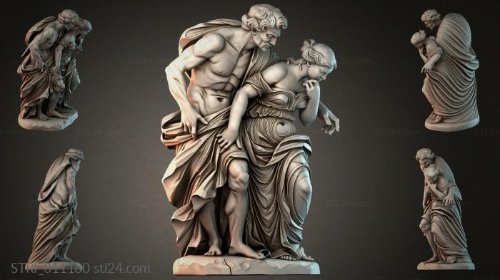 Статуэтки разные (STRI_011180) 3D модель для ЧПУ станка