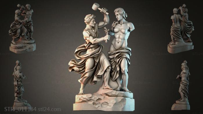 Статуэтки разные (STRI_011184) 3D модель для ЧПУ станка