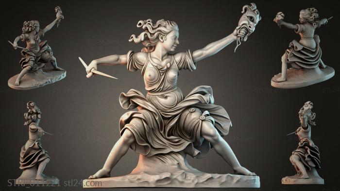 Статуэтки разные (STRI_011221) 3D модель для ЧПУ станка