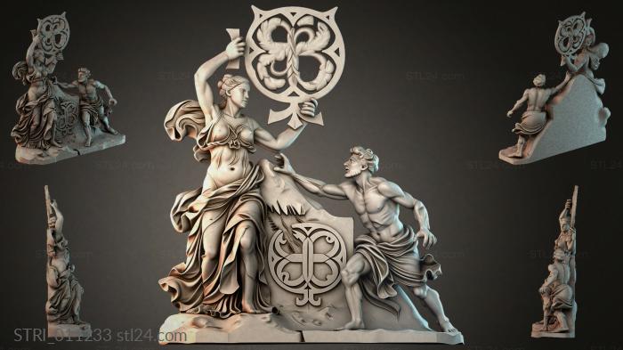 Статуэтки разные (STRI_011233) 3D модель для ЧПУ станка