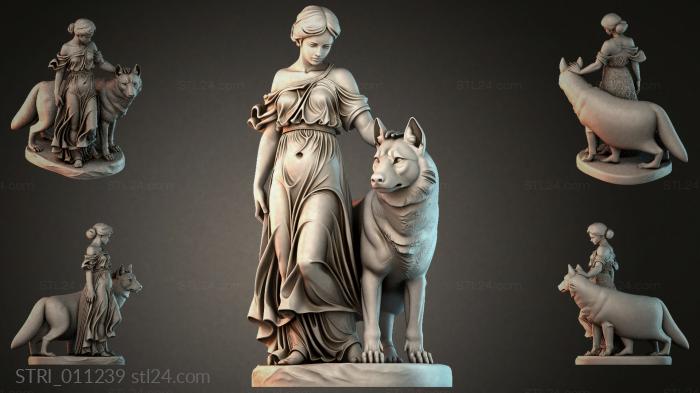 Статуэтки разные (STRI_011239) 3D модель для ЧПУ станка