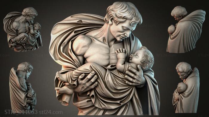 Статуэтки разные (STRI_011253) 3D модель для ЧПУ станка