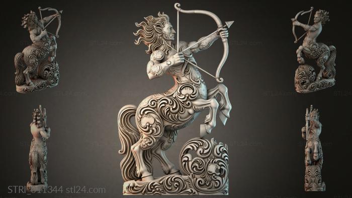 Статуэтки разные (STRI_011344) 3D модель для ЧПУ станка