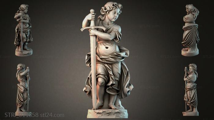 Статуэтки разные (STRI_011358) 3D модель для ЧПУ станка