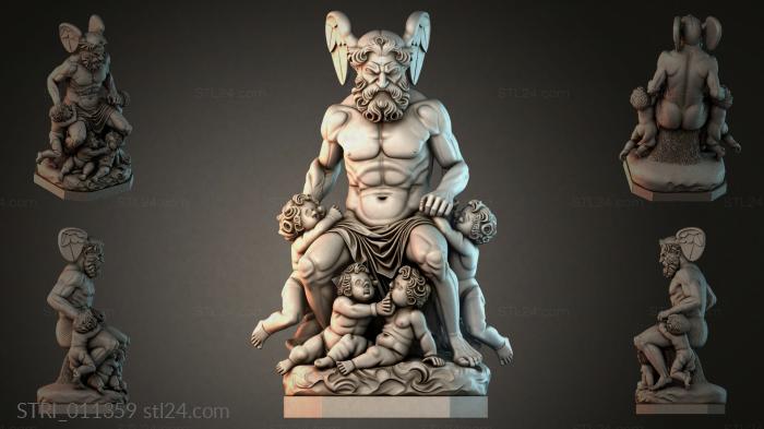 Статуэтки разные (STRI_011359) 3D модель для ЧПУ станка