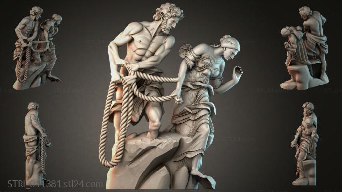 Статуэтки разные (STRI_011381) 3D модель для ЧПУ станка