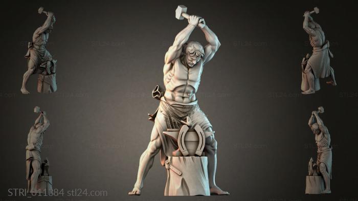 Статуэтки разные (STRI_011384) 3D модель для ЧПУ станка