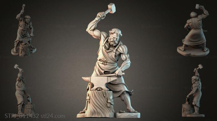 Статуэтки разные (STRI_011432) 3D модель для ЧПУ станка