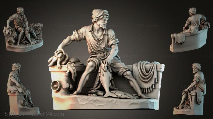 Статуэтки разные (STRI_011433) 3D модель для ЧПУ станка