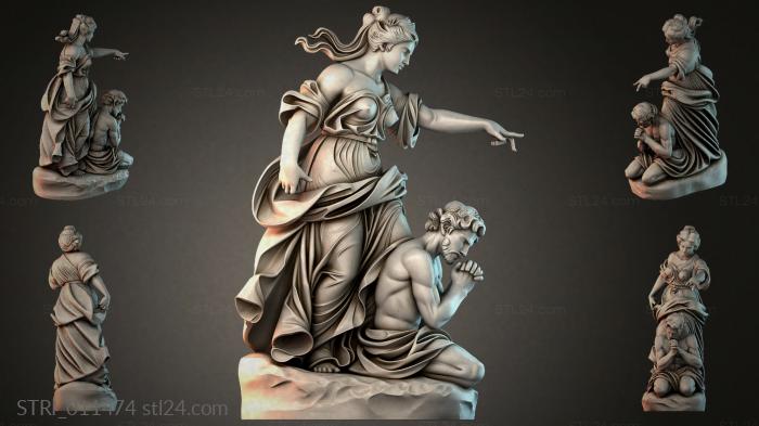 Статуэтки разные (STRI_011474) 3D модель для ЧПУ станка