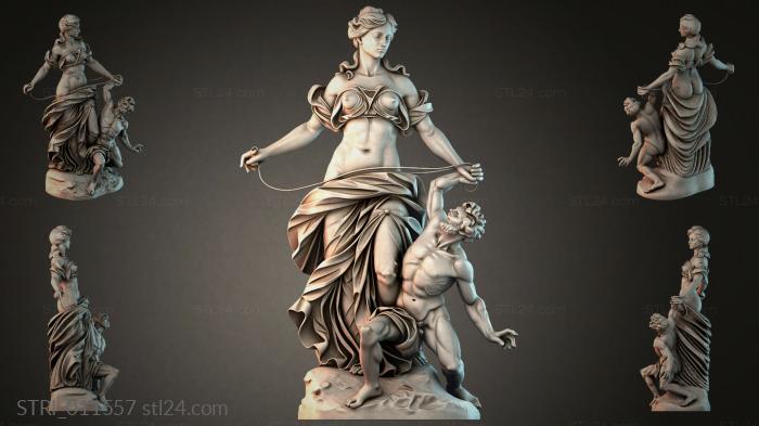 Статуэтки разные (STRI_011557) 3D модель для ЧПУ станка