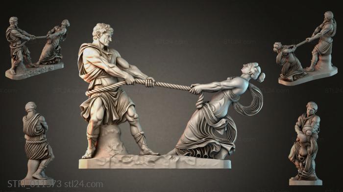 Статуэтки разные (STRI_011573) 3D модель для ЧПУ станка