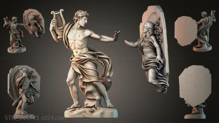 Статуэтки разные (STRI_011721) 3D модель для ЧПУ станка
