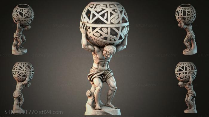 Статуэтки разные (STRI_011770) 3D модель для ЧПУ станка