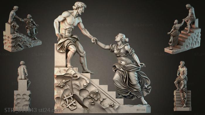 Статуэтки разные (STRI_011843) 3D модель для ЧПУ станка
