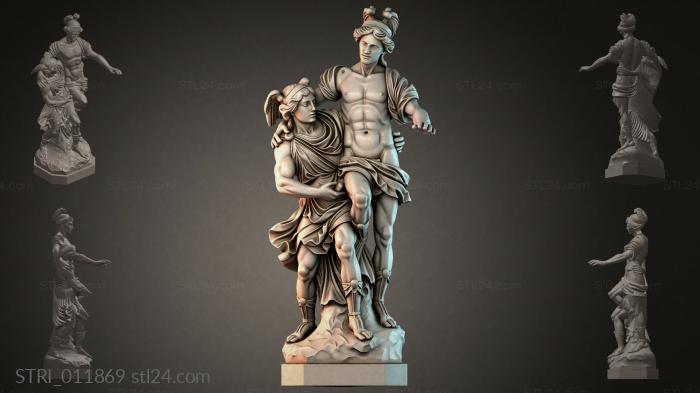 Статуэтки разные (STRI_011869) 3D модель для ЧПУ станка