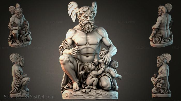 Статуэтки разные (STRI_011875) 3D модель для ЧПУ станка