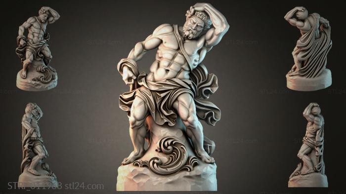 Статуэтки разные (STRI_011968) 3D модель для ЧПУ станка