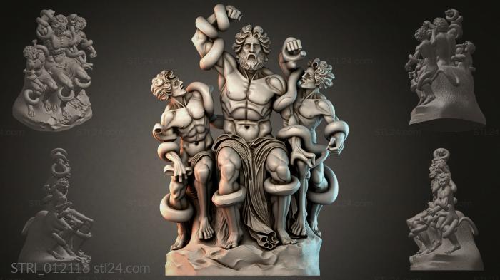 Статуэтки разные (STRI_012118) 3D модель для ЧПУ станка