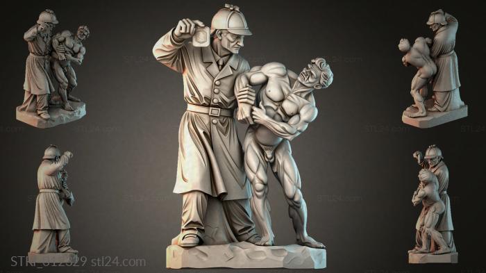 Статуэтки разные (STRI_012329) 3D модель для ЧПУ станка