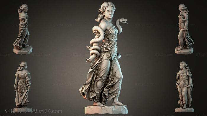 Статуэтки разные (STRI_012429) 3D модель для ЧПУ станка