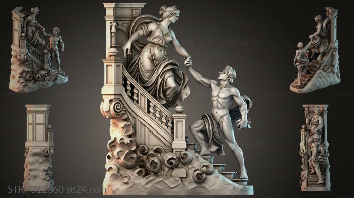 Статуэтки разные (STRI_012560) 3D модель для ЧПУ станка