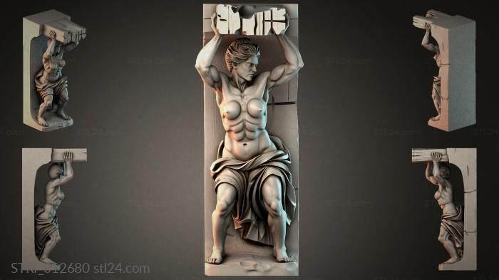 Статуэтки разные (STRI_012680) 3D модель для ЧПУ станка