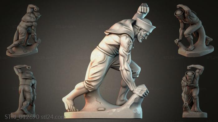 Статуэтки разные (STRI_012690) 3D модель для ЧПУ станка