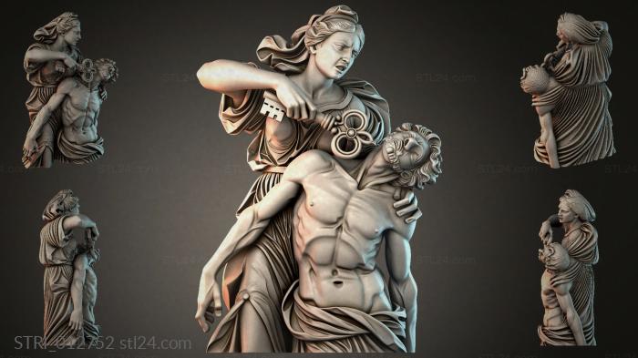 Статуэтки разные (STRI_012752) 3D модель для ЧПУ станка