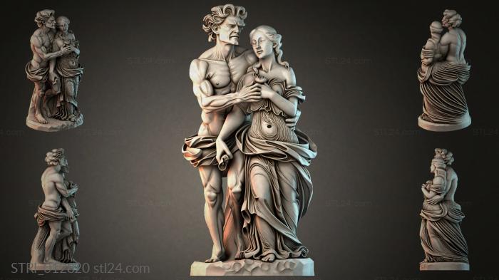 Статуэтки разные (STRI_012820) 3D модель для ЧПУ станка