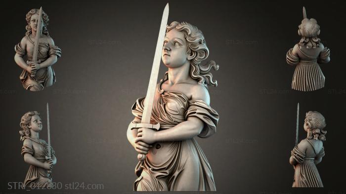 Статуэтки разные (STRI_012830) 3D модель для ЧПУ станка