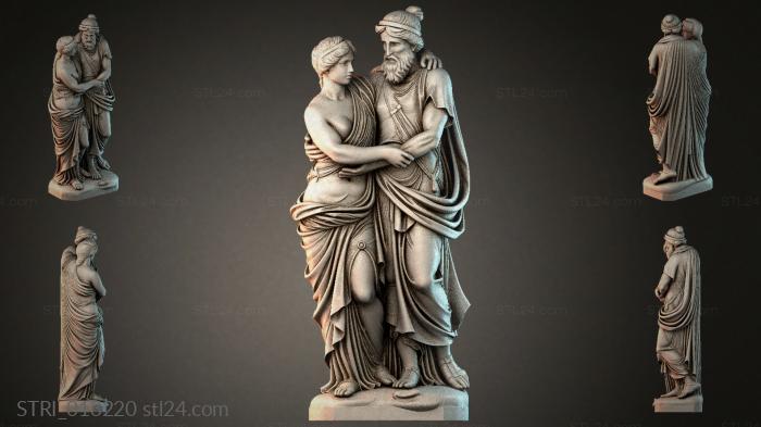 Статуэтки разные (STRI_013220) 3D модель для ЧПУ станка