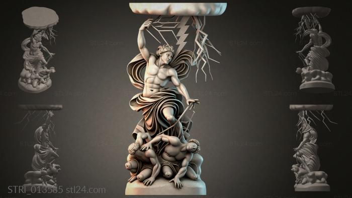 Статуэтки разные (STRI_013585) 3D модель для ЧПУ станка