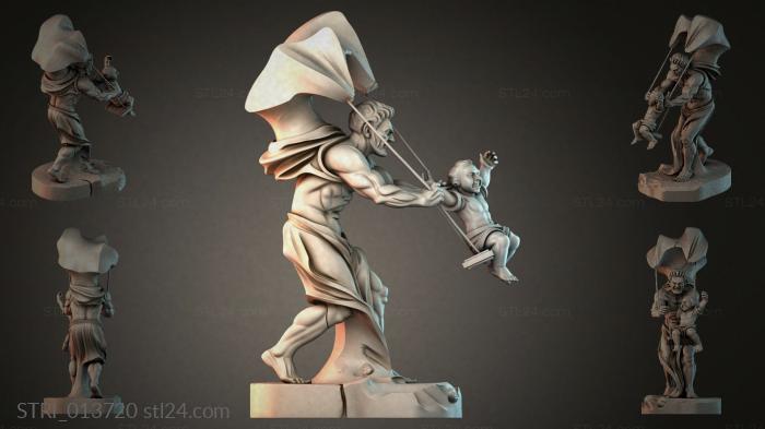 Статуэтки разные (STRI_013720) 3D модель для ЧПУ станка